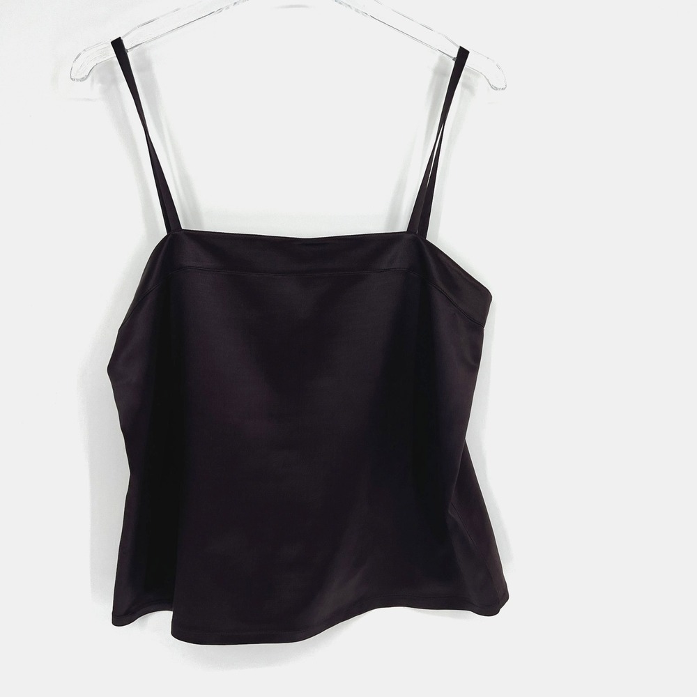 Escada Wool Silk Tank Top‎ Womens M / 40 Brown Simple Elevated Basic